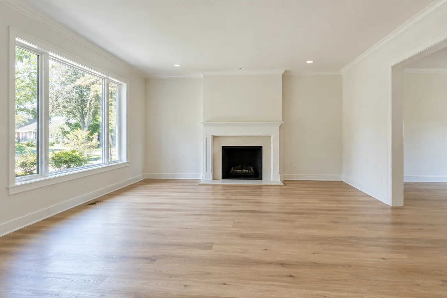 The same room, empty